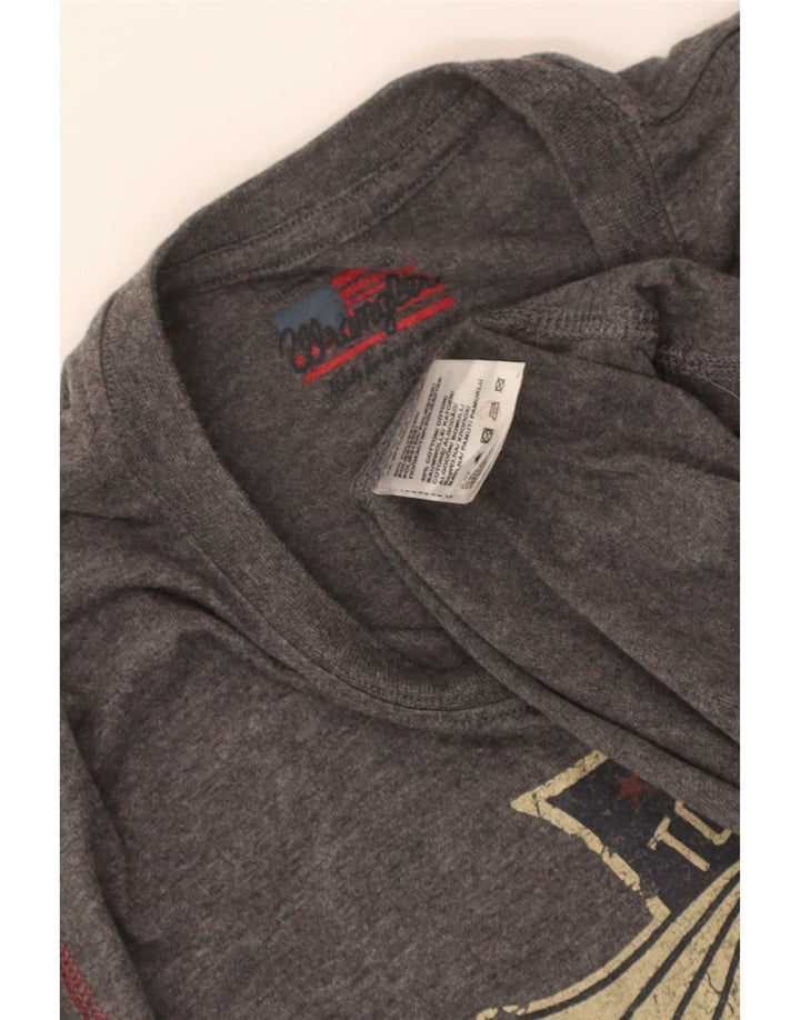 Tricou grafic pentru bărbați Wrangler Top XL poliester gri