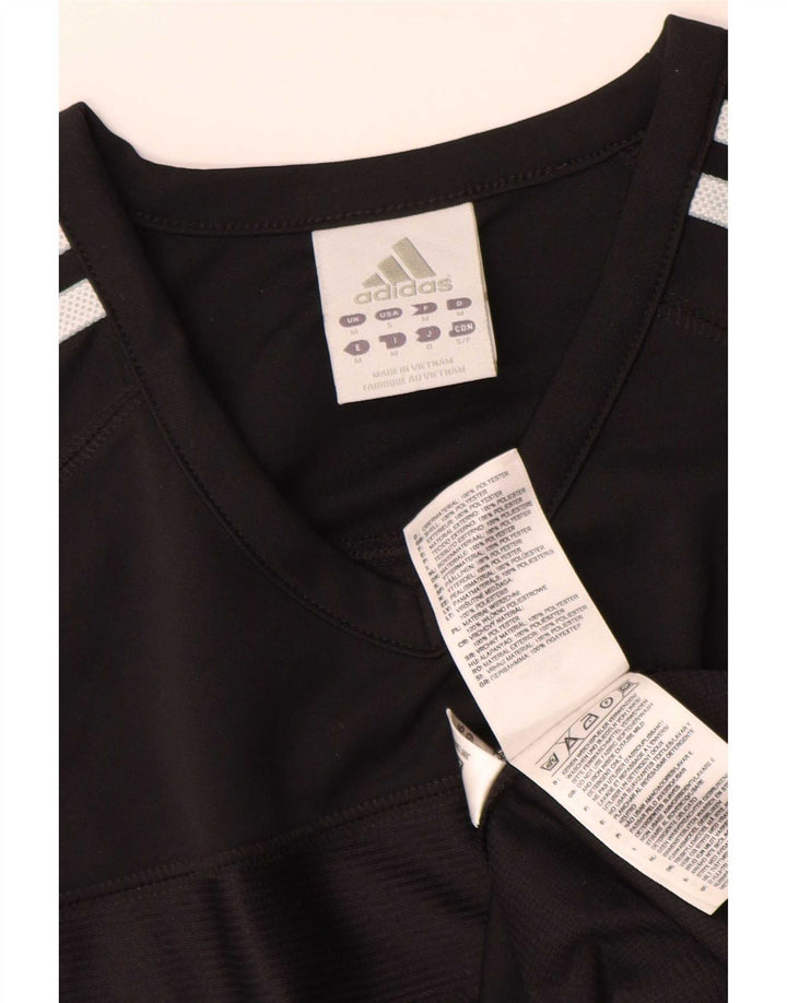 Tricou Adidas Climacool pentru bărbați Top Mediu Negru Poliester Colorblock
