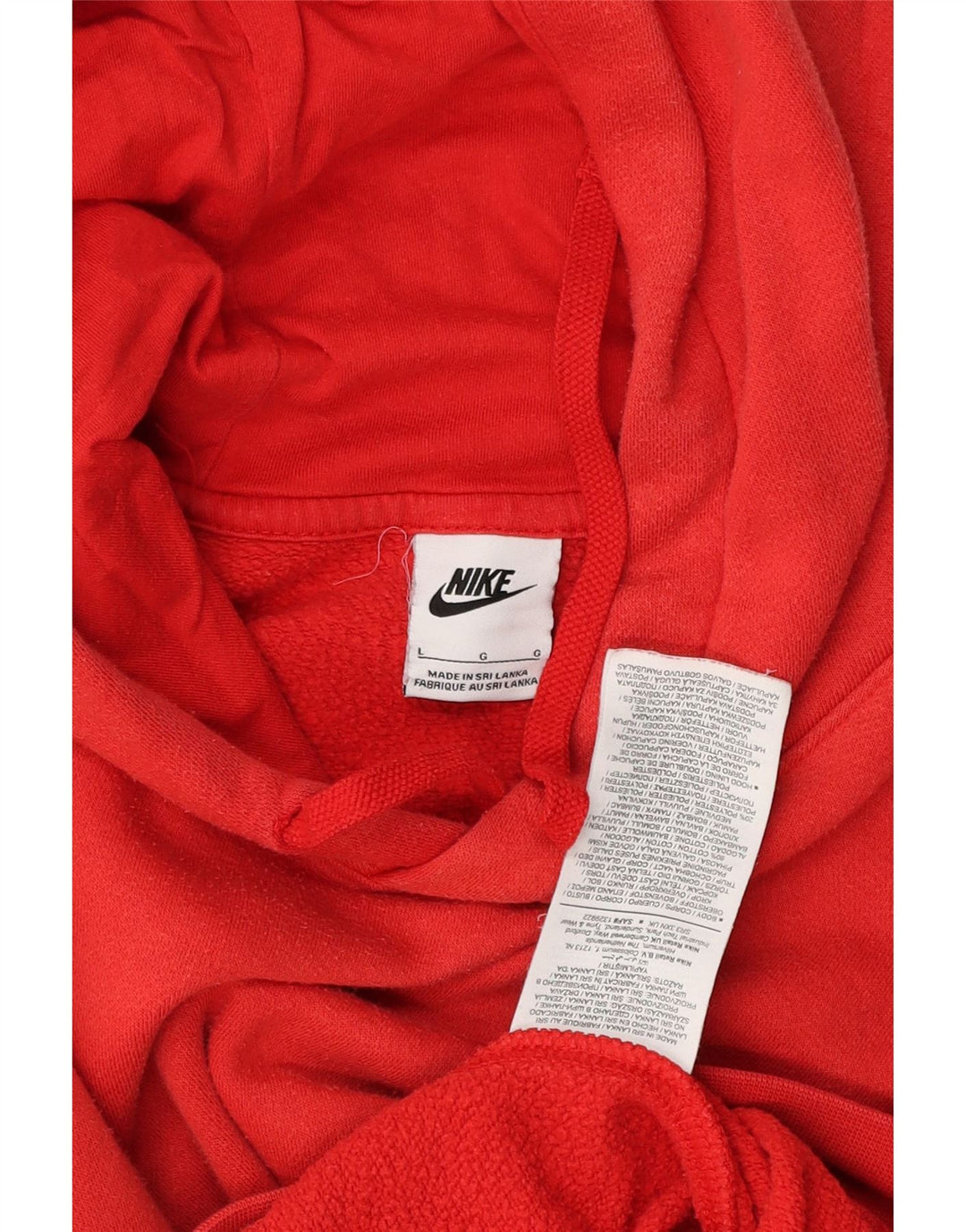 Pulover Nike pentru bărbați, bumbac roșu mare