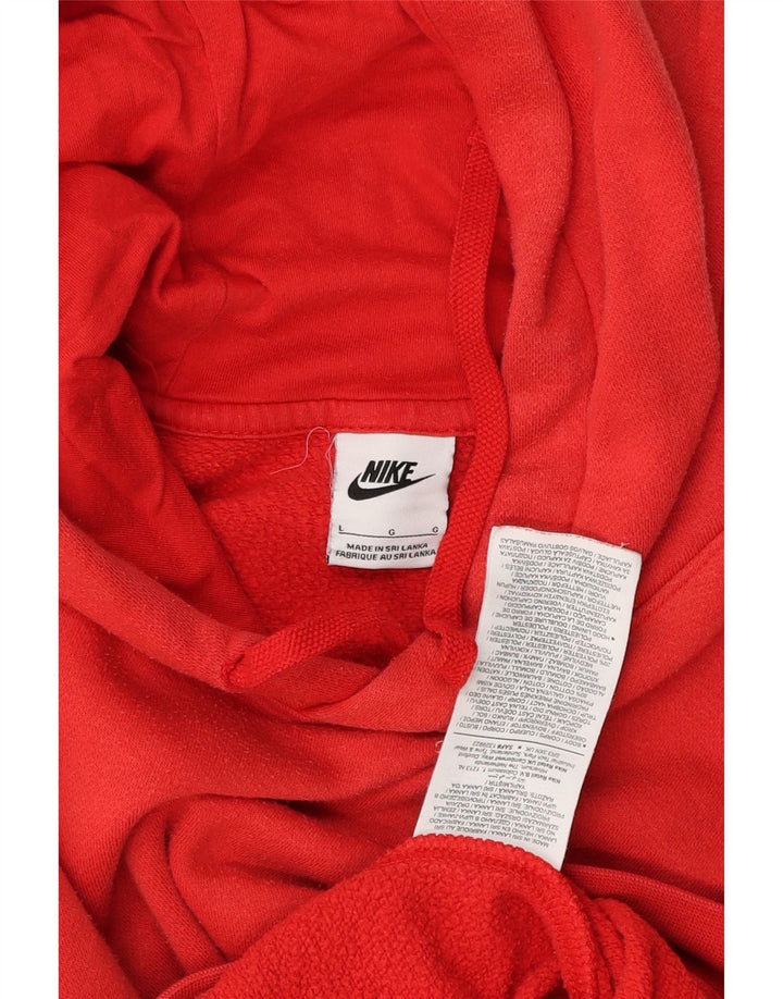 Pulover Nike pentru bărbați, bumbac roșu mare