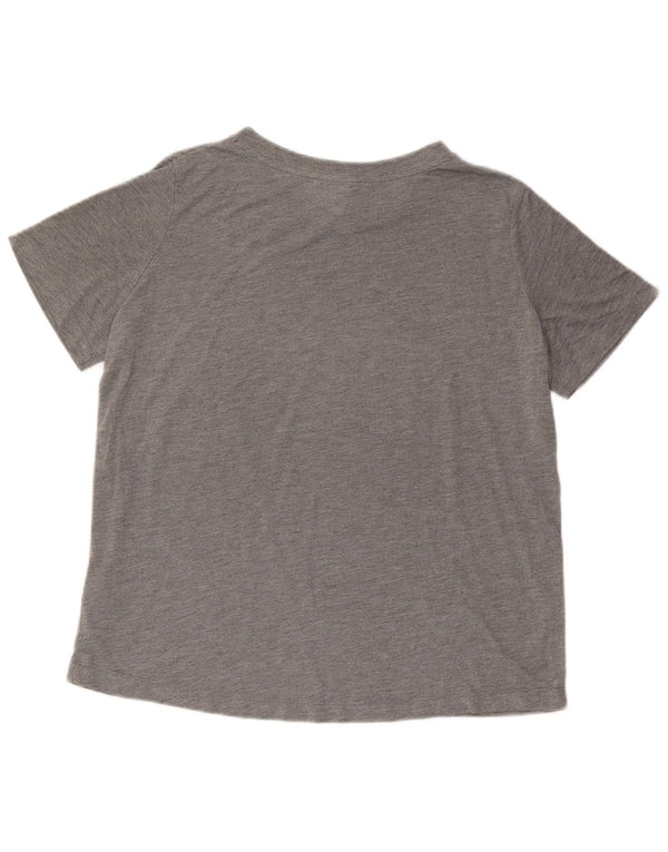 Tricou grafic Nike pentru femei Top UK 16 Large Gri Poliester