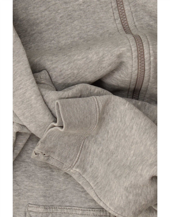 Pulover Nike pentru bărbați, cu fermoar, bumbac, gri mediu