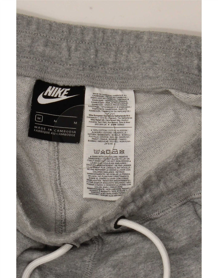 Pantaloni scurți sport grafic Nike pentru bărbați, bumbac cu pete, gri mediu