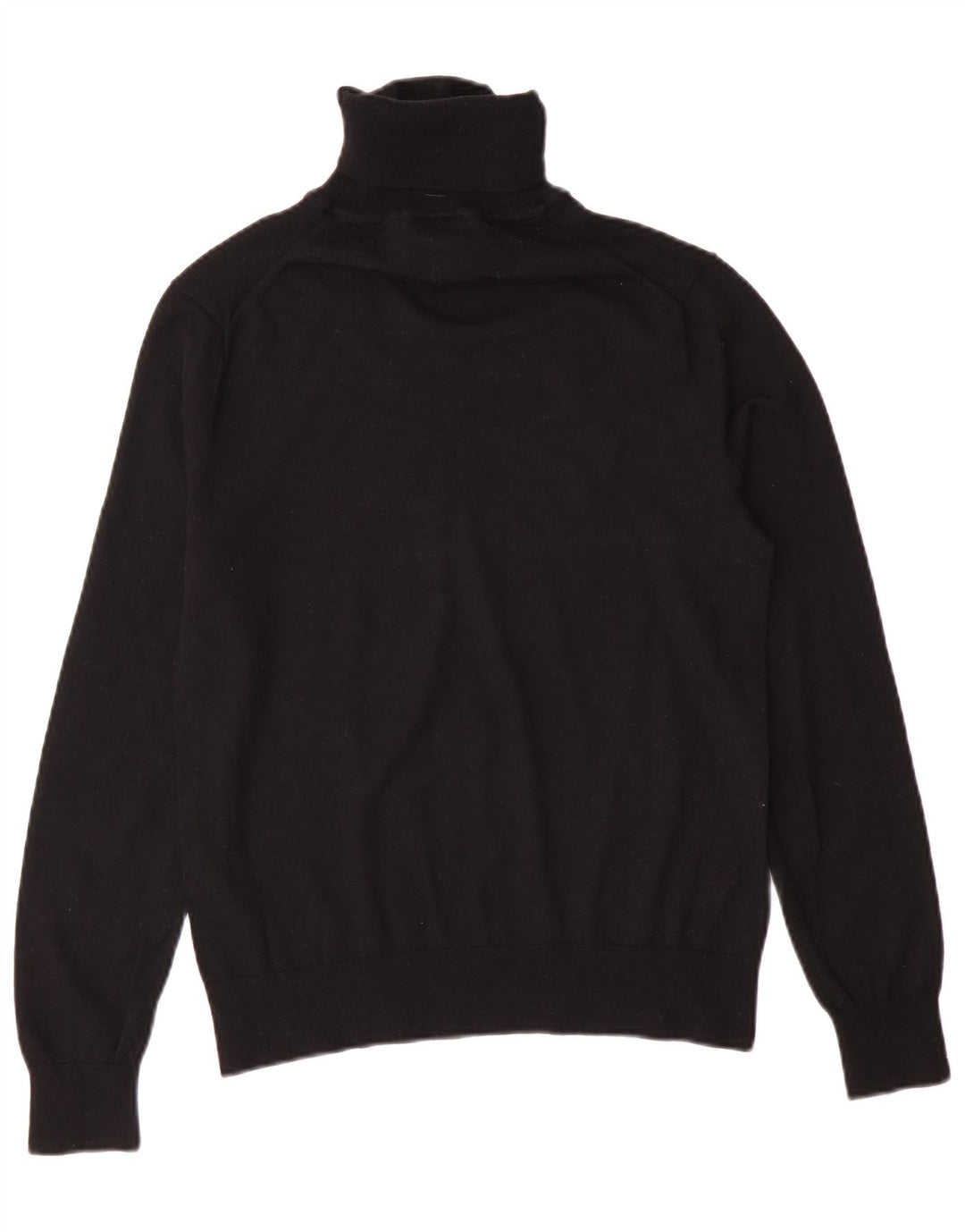 Pulover pentru bărbați Armani Exchange cu gât rulat din lână virgină mică, neagră