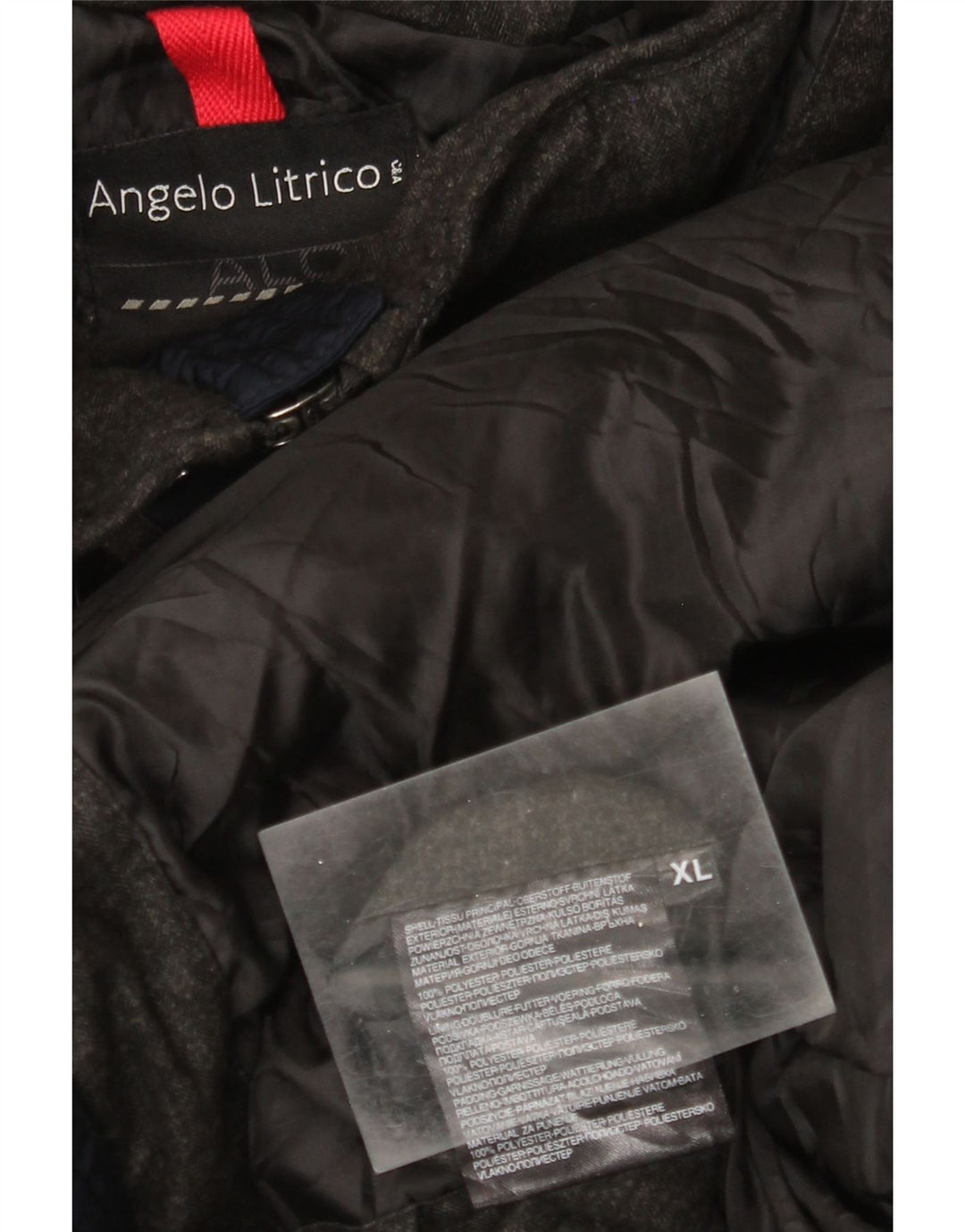 Jachetă căptușită cu glugă pentru bărbați Angelo Litrico UK 42 XL Bleumarin Colorblock