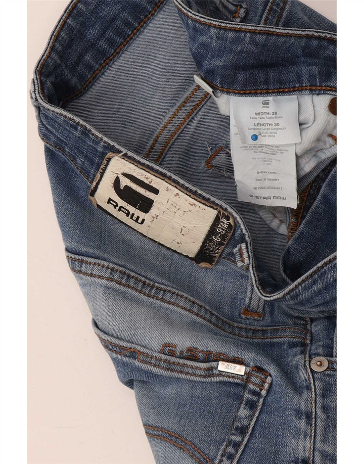 Blugi skinny pentru bărbați G-Star W29 L30 poliester albastru