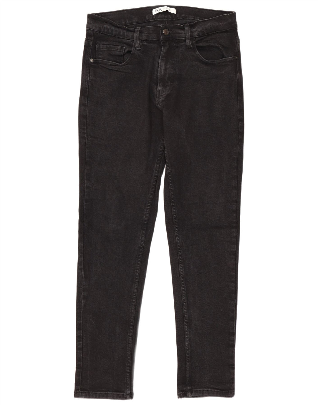Blugi slim pentru bărbați Zara EU 44 Large W34 L30 Bumbac negru