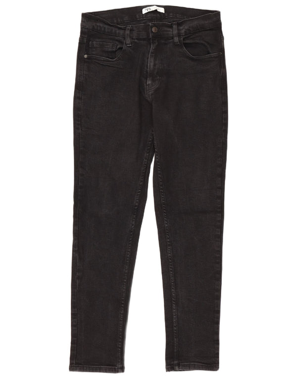 Blugi slim pentru bărbați Zara EU 44 Large W34 L30 Bumbac negru