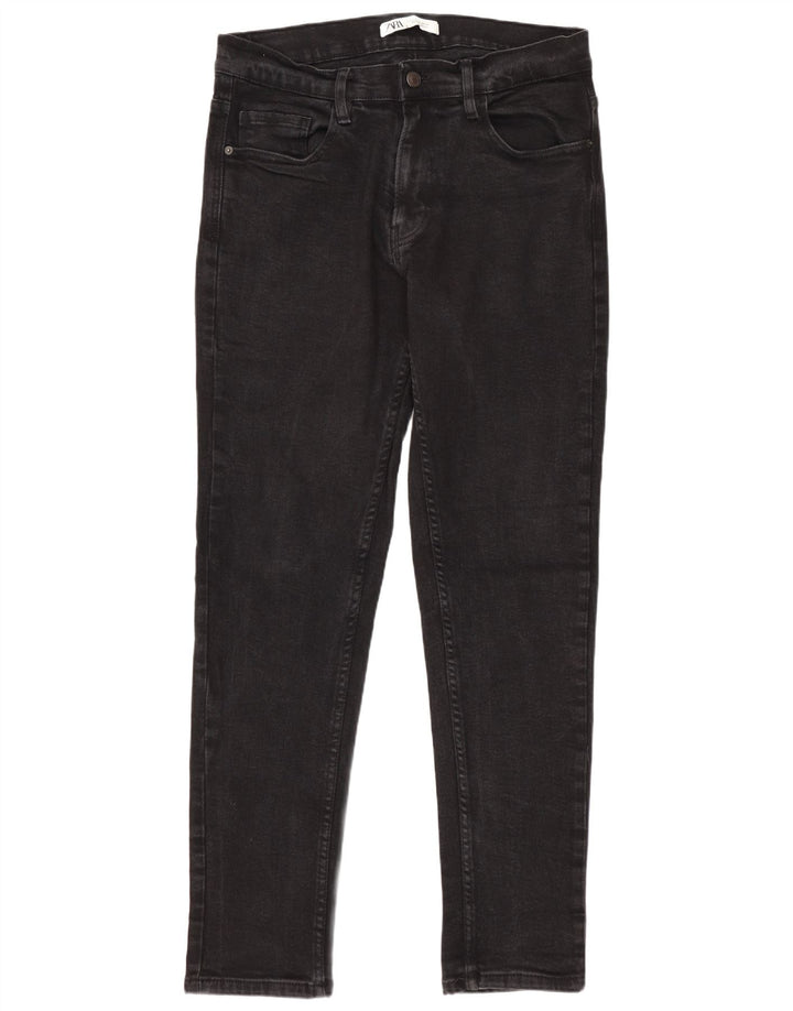 Blugi slim pentru bărbați Zara EU 44 Large W34 L30 Bumbac negru
