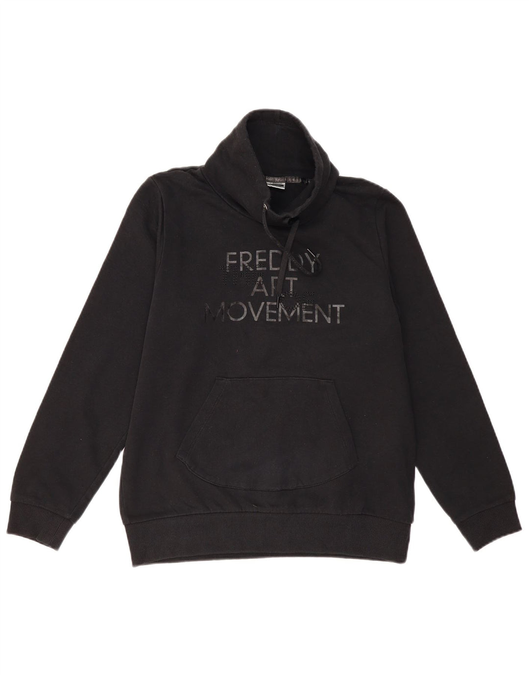 Pulover cu grafic pentru femei Freddy UK 14 Bumbac mediu negru