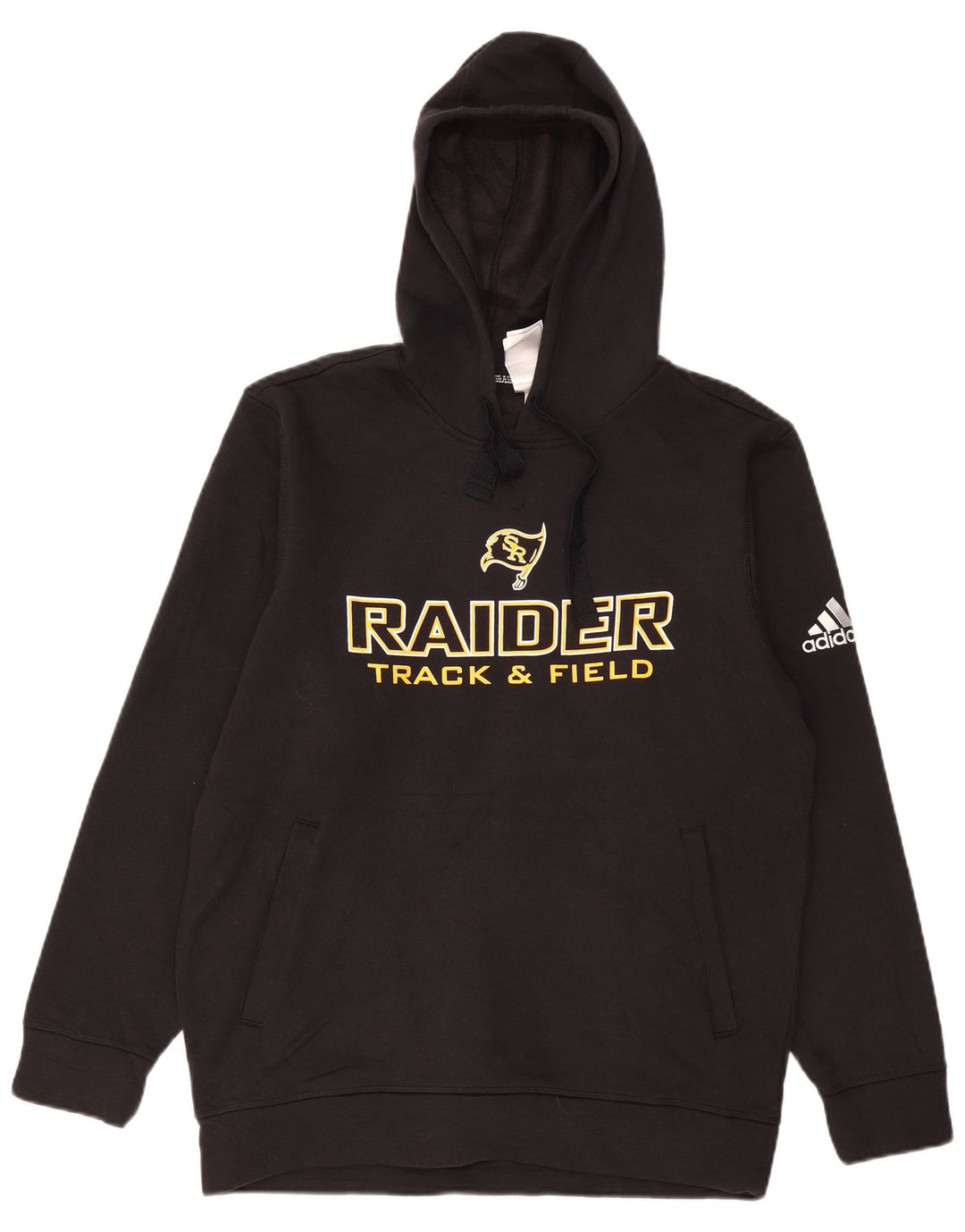 ADIDAS Raiders Graphic Hoodie Pulover mare, negru, bumbac