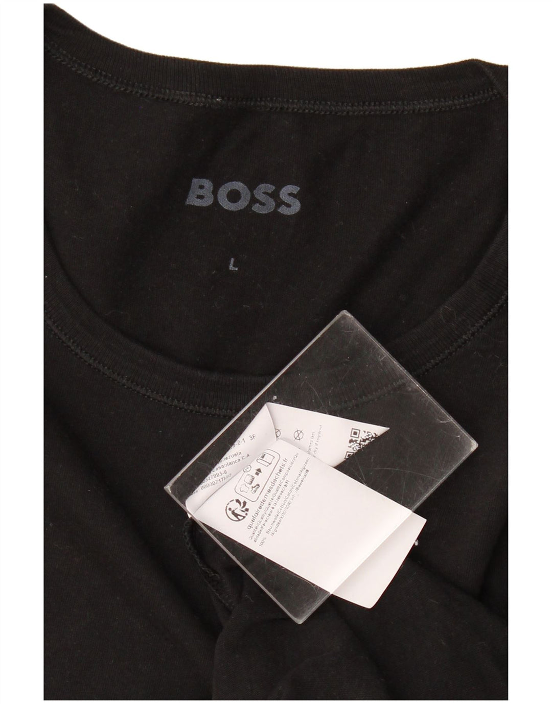 Tricou pentru femei HUGO BOSS Top UK 14 mare bumbac negru