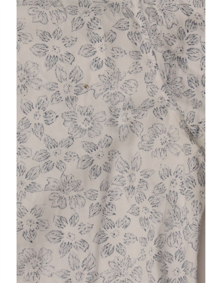 Cămașă pentru bărbați Ted Baker Mărimea 3 Bumbac Floral Alb Mediu
