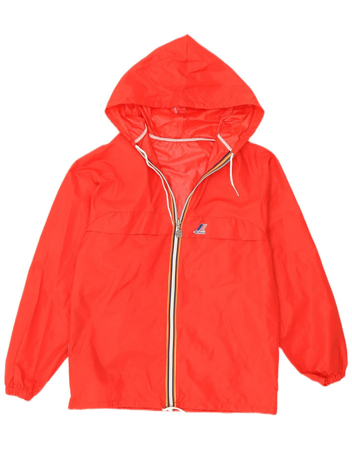 Jachetă de ploaie cu glugă pentru femei K-Way UK 14 Medium Red