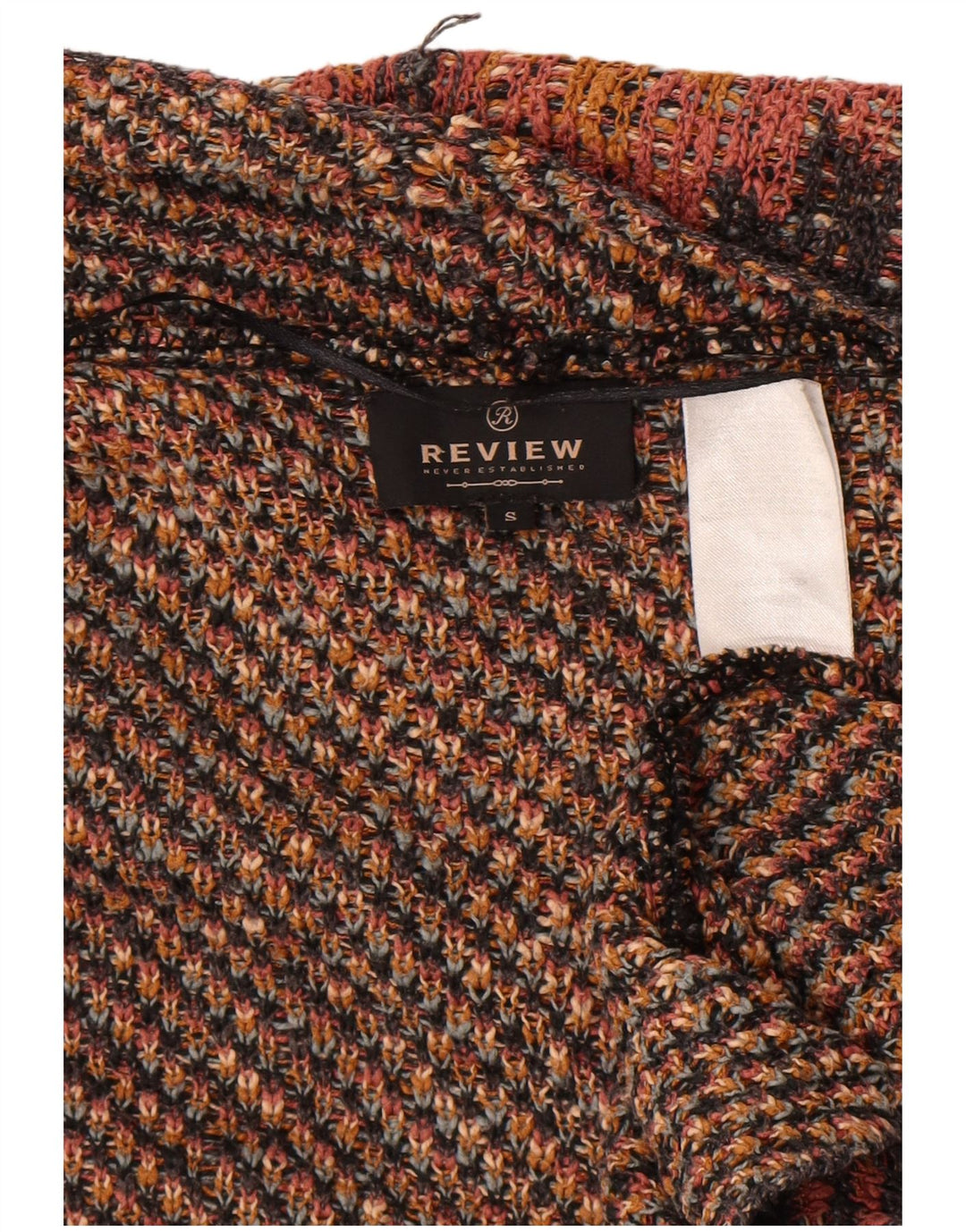 Recenzie Pulover cardigan asimetric pentru femei UK 10 Aztec multicolor mic