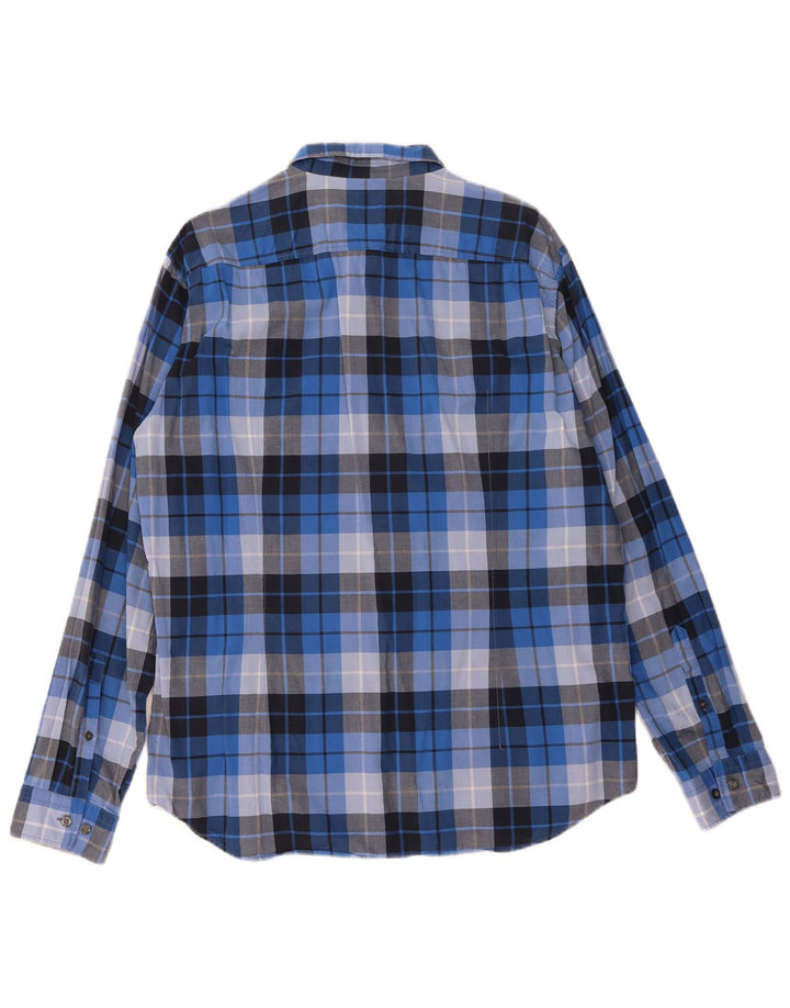 Cămașă pentru bărbați Hugo Boss Regular Fit XL Blue Check Bumbac