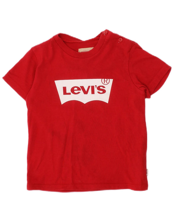 Tricou grafic LEVI'S Baby Boys Top 18-24 Luni Bumbac Roșu