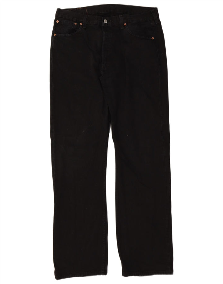 Blugi drepti pentru bărbați Levi's 501 W36 L34 bumbac negru
