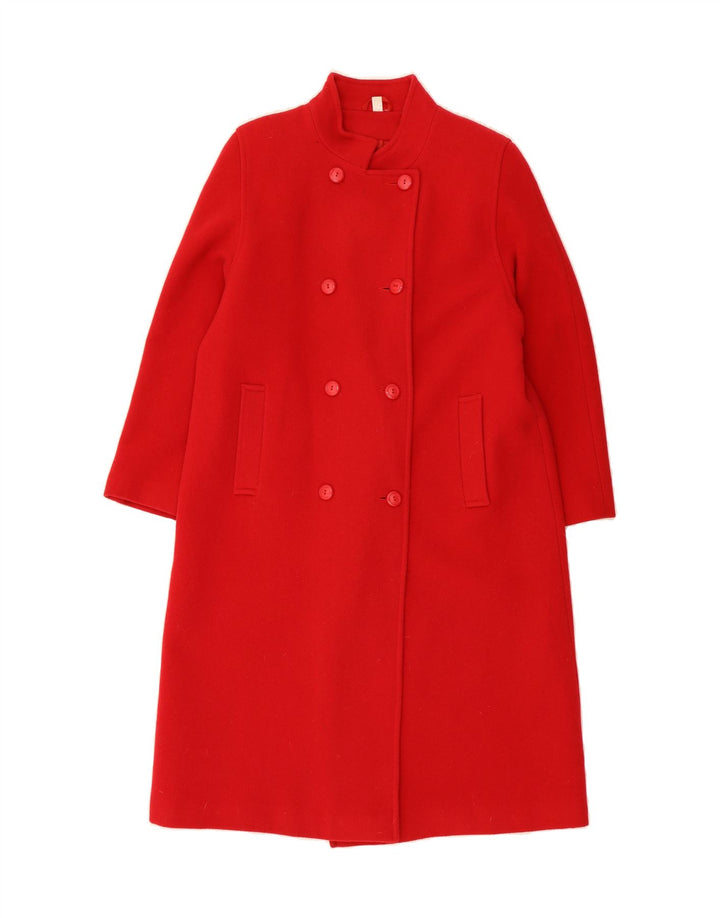VINTAGE Womens Overcoat UK 14 Large Red Wool Vintage Vintage and Second-Hand Vintage from Messina Hembry 