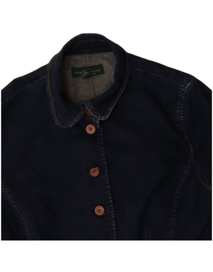 Jachetă de blugi pentru femei Ralph Lauren US 14 XL din bumbac bleumarin