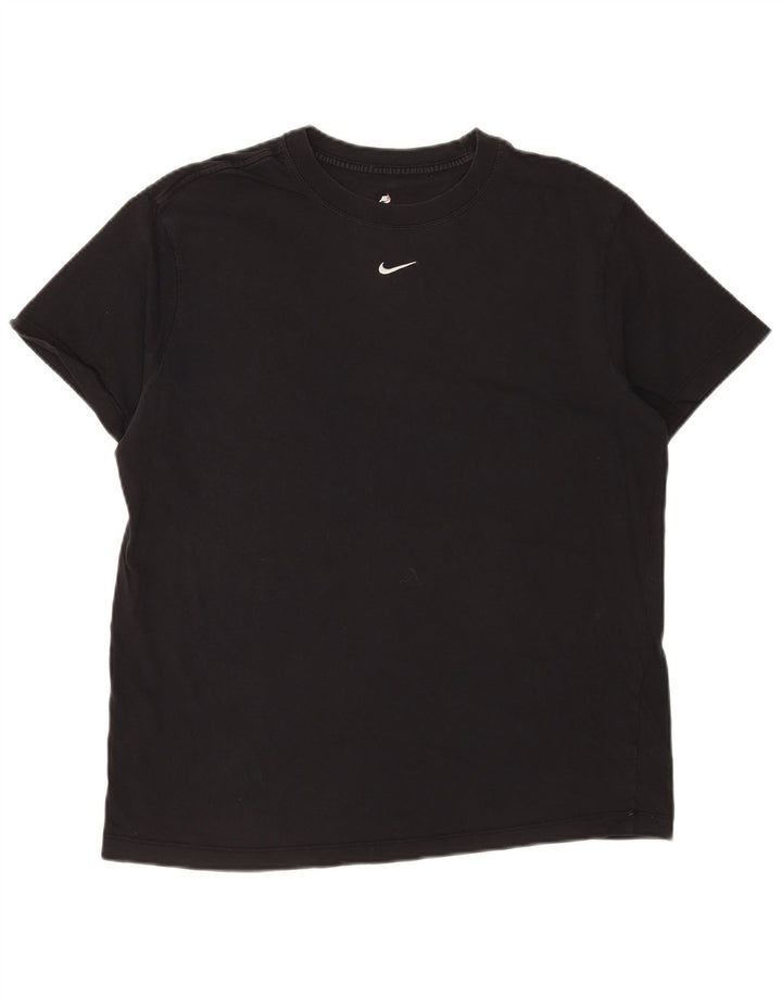 Tricou Nike pentru bărbați, cu croiala lejeră Top mediu negru