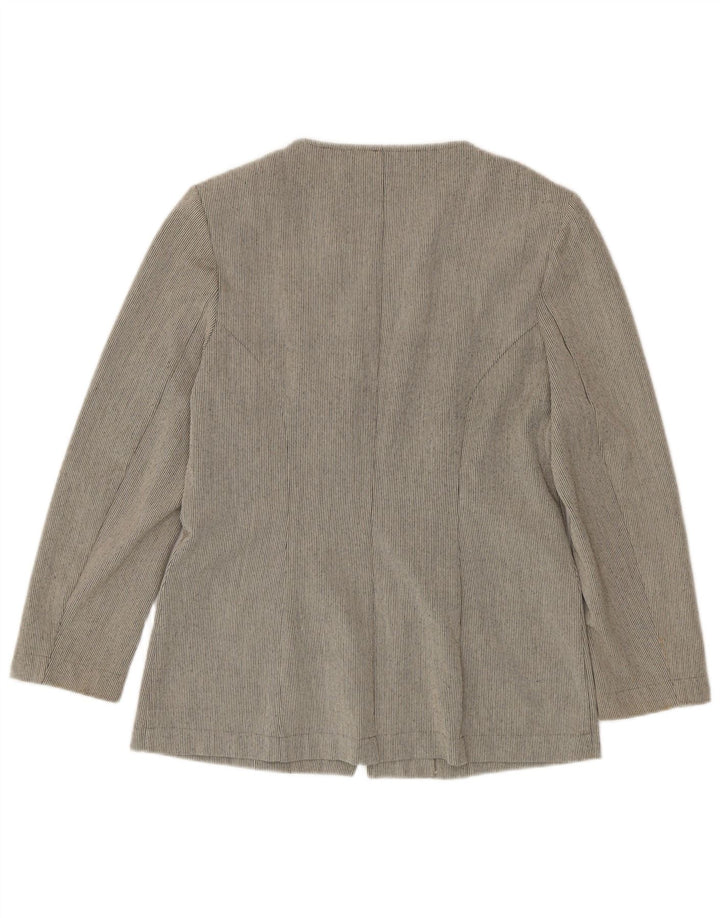Jachetă pentru femei Zabaione cu fermoar complet IT 42 Medium Grey Pinstripe