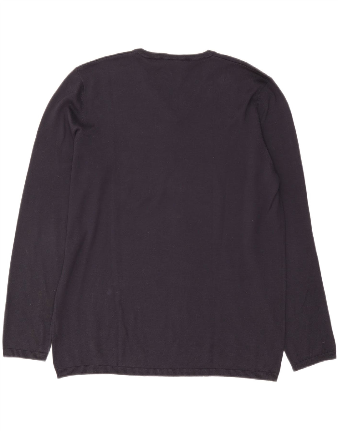 Pulover Dkny pentru bărbați cu decolteu în V, XL, mătase bleumarin