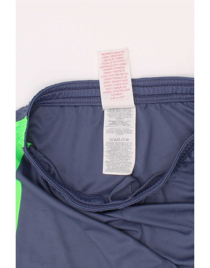 Pantaloni scurți sport Nike pentru băieți 12-13 ani, mari, albastru, poliester color bloc