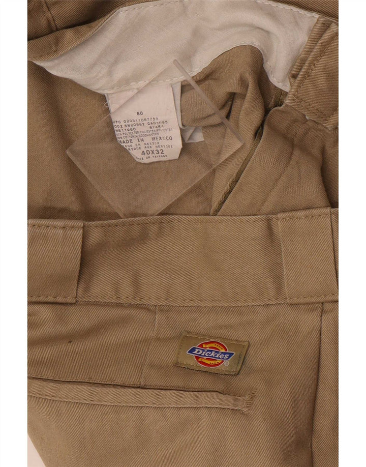 Pantaloni chino drepți pentru bărbați Dickies L40 L32 poliester bej