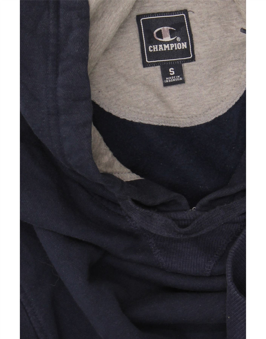 CHAMPION Mens Hoodie Jumper Small Navy Blue Vintage Champion and Second-Hand Champion from Messina Hembry 