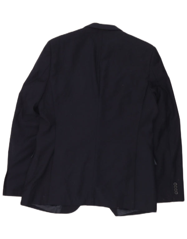 Jachetă Blazer pentru bărbați French Connection, cu 2 nasturi, UK 42 XL, poliester bleumarin