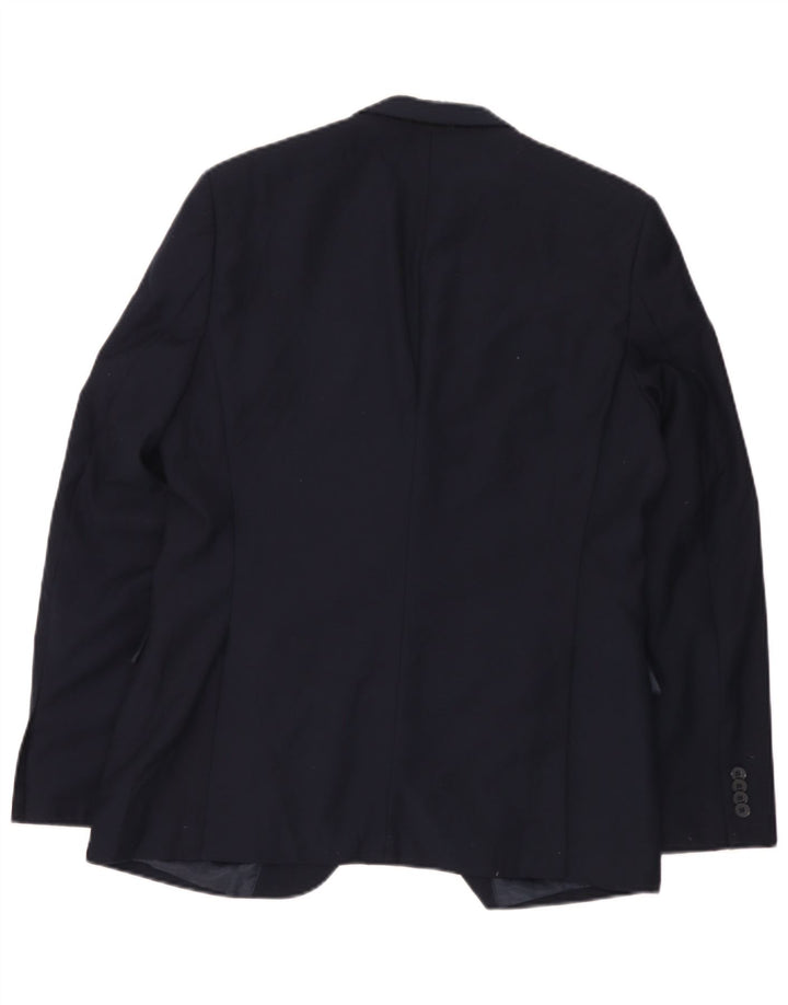 Jachetă Blazer pentru bărbați French Connection, cu 2 nasturi, UK 42 XL, poliester bleumarin