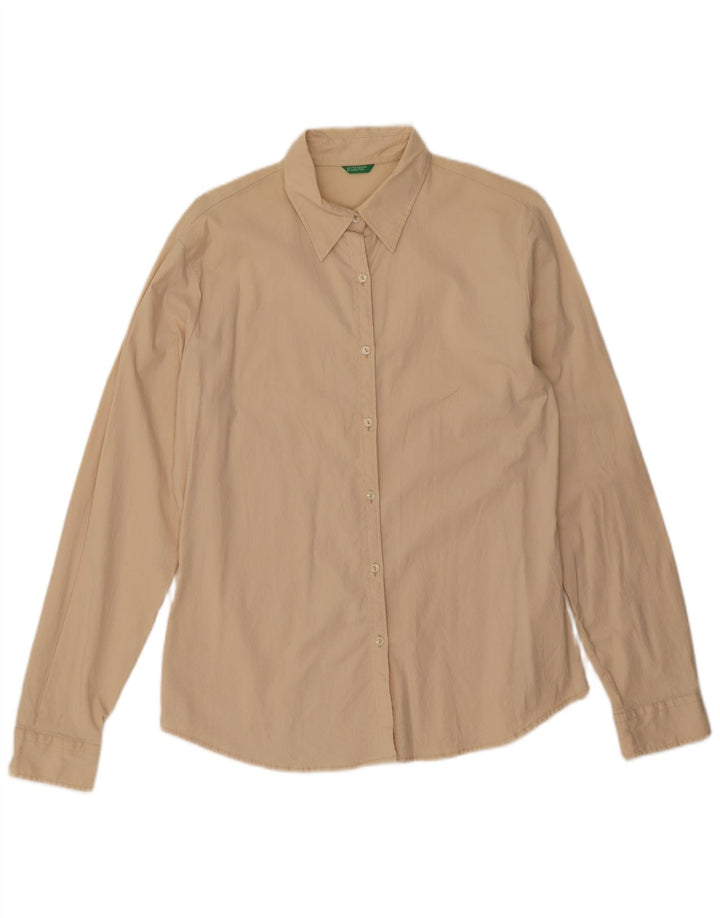 Cămașă Benetton pentru femei UK 16 Large Beige