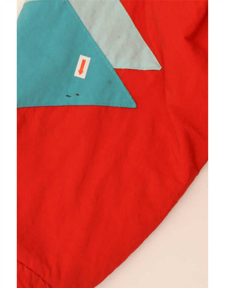 Jachetă de schi Vintage pentru femei UK 20 2XL Roșu Colorblock