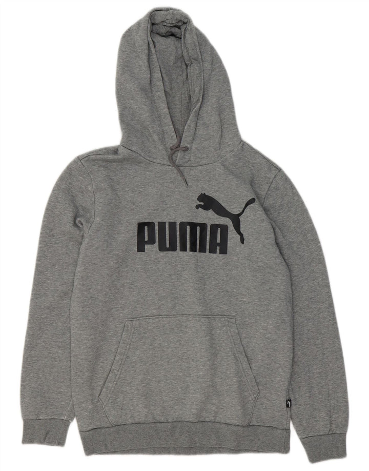 Pulover PUMA pentru bărbați, cu capota, gri mic, bumbac