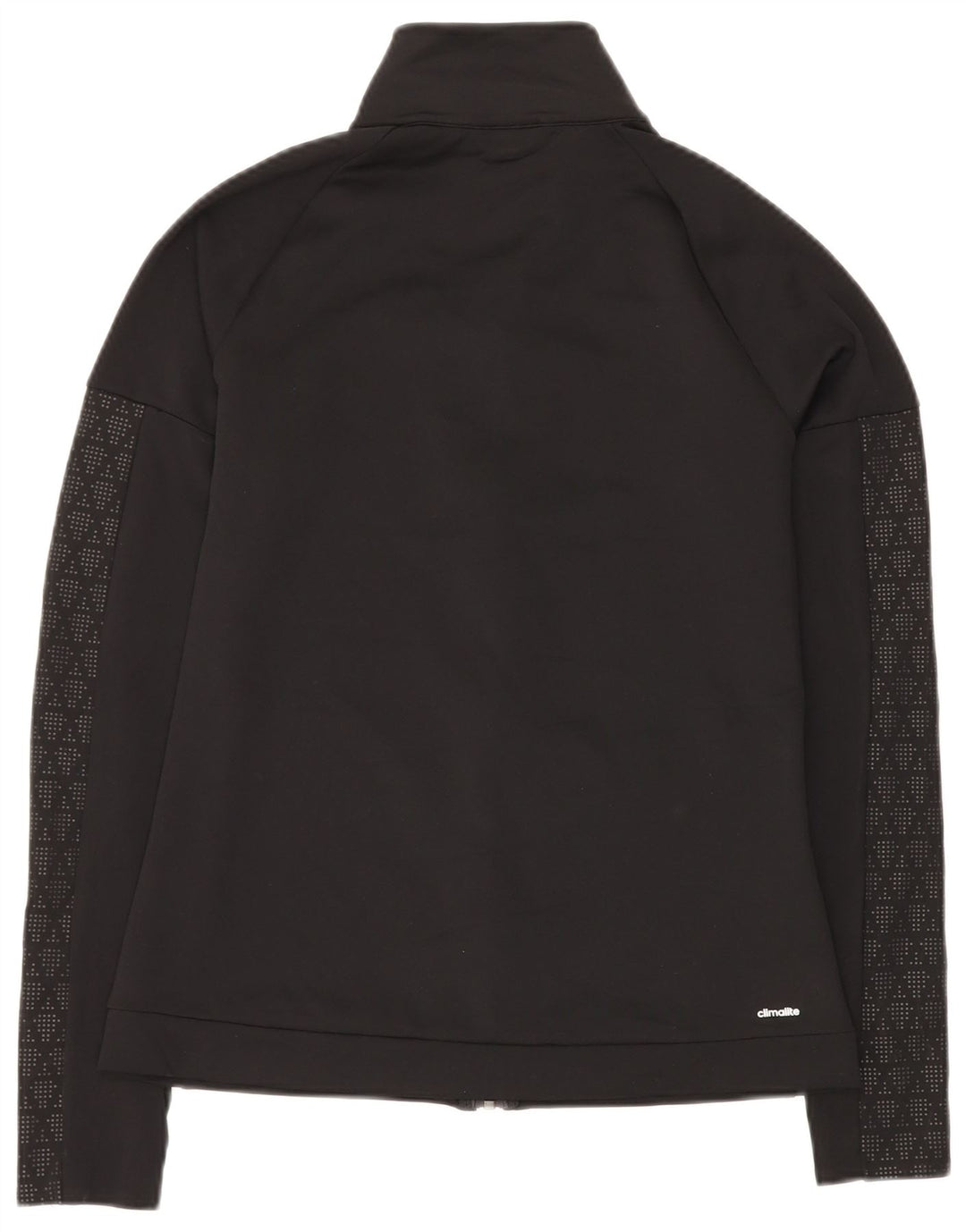 Jachetă de trening Climalite pentru femei ADIDAS UK 12 Medium Black Geometric
