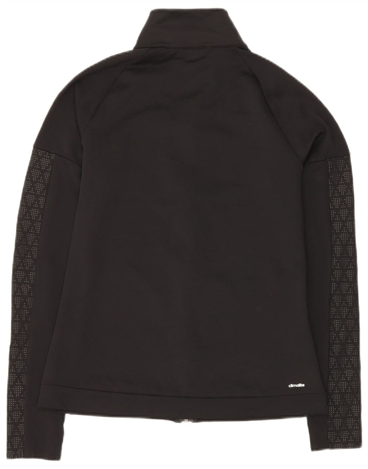 Jachetă de trening Climalite pentru femei ADIDAS UK 12 Medium Black Geometric