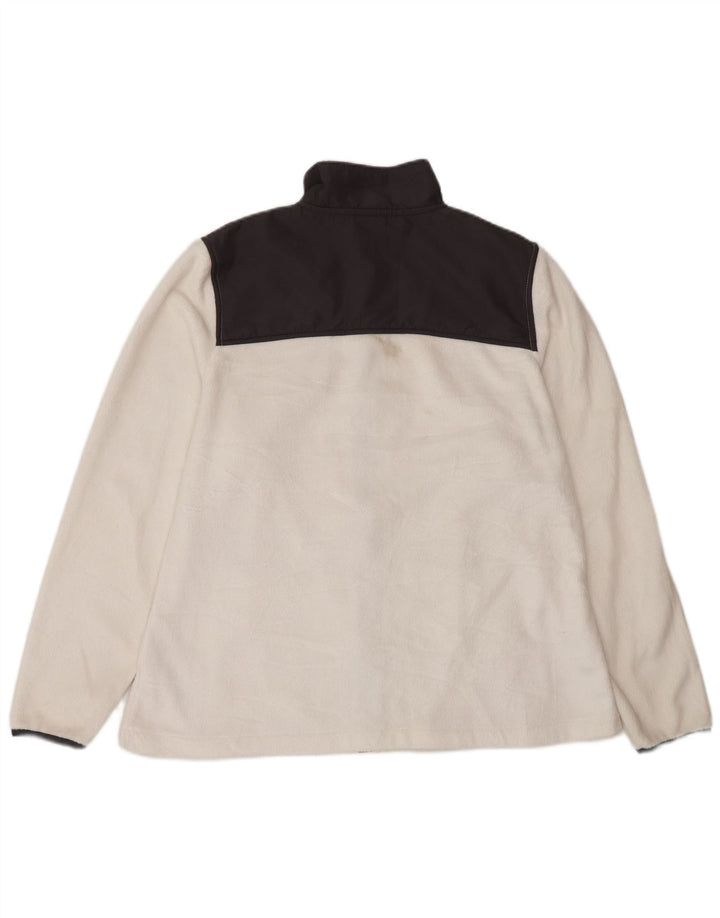 Jachetă fleece pentru femei Fila UK 16, mare, alb, poliester color bloc