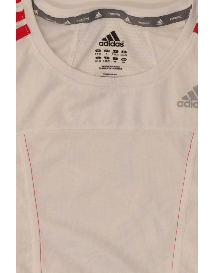 Tricou pentru alergare Adidas pentru femei Top UK 8/10 Small White