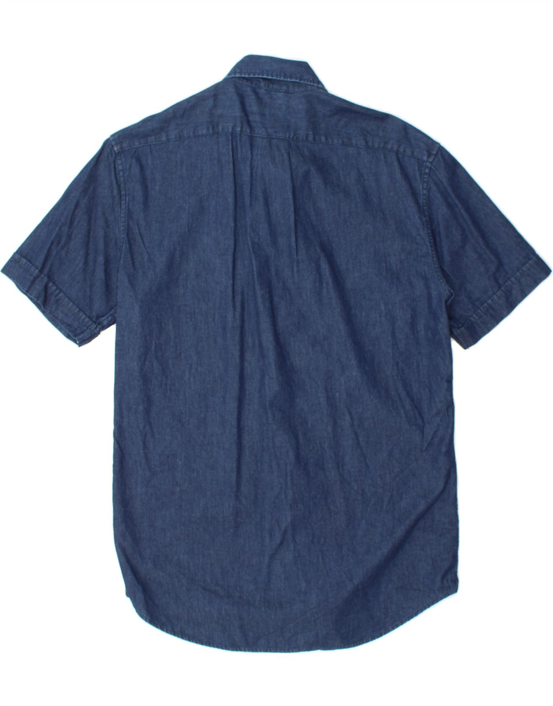 MICHAEL KORS Mens Short Sleeve Slim Fit Denim Shirt Small Blue Vintage Michael Kors and Second-Hand Michael Kors from Messina Hembry 