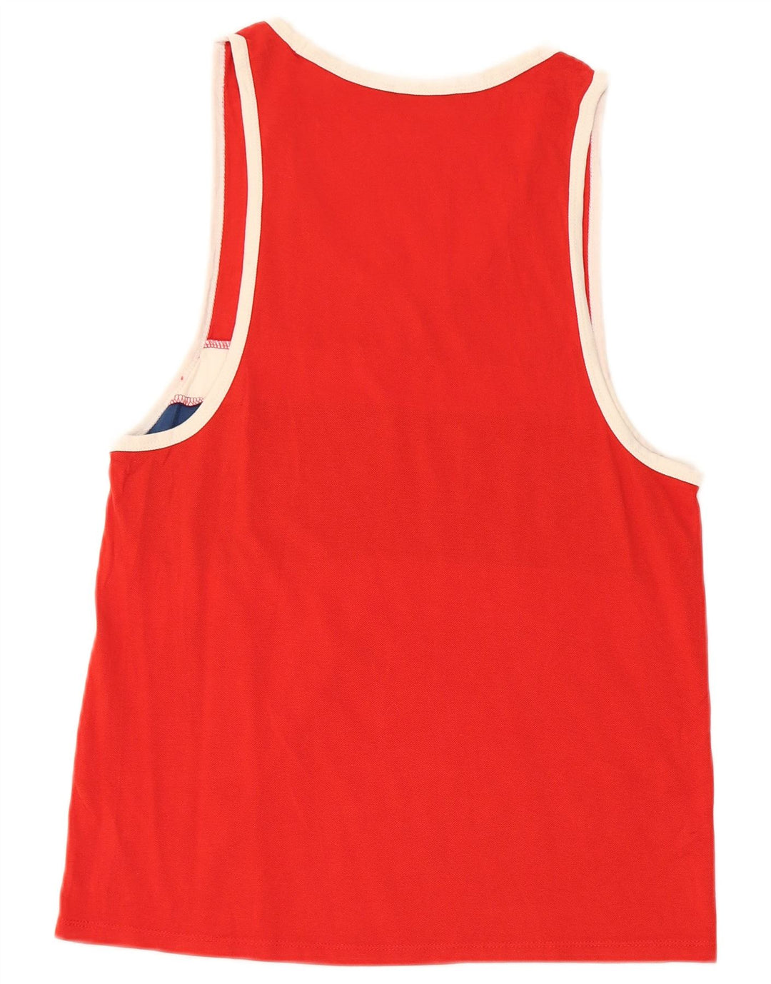 Vestă grafică pentru bărbați BENETTON XS, bumbac color bloc, roșu