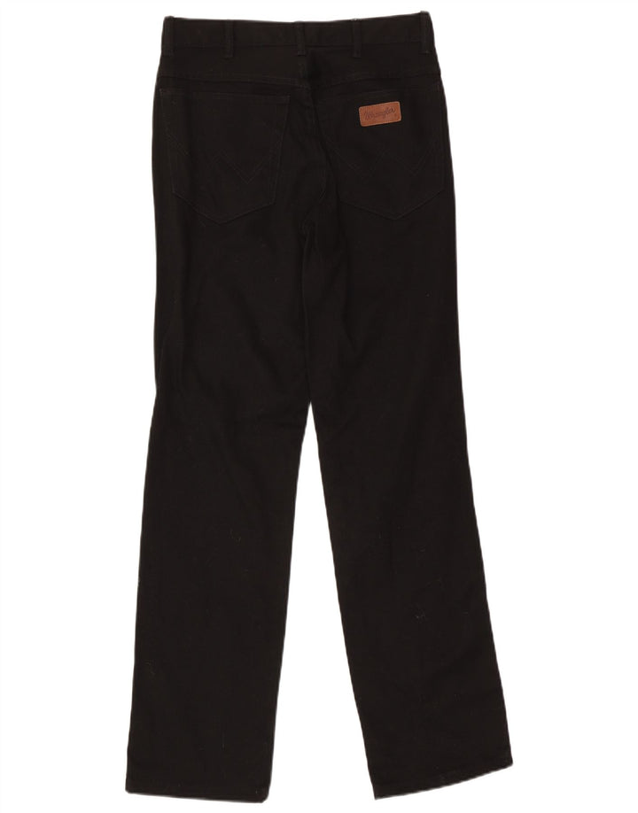 Blugi drepti pentru bărbați Wrangler W30 L31 bumbac negru