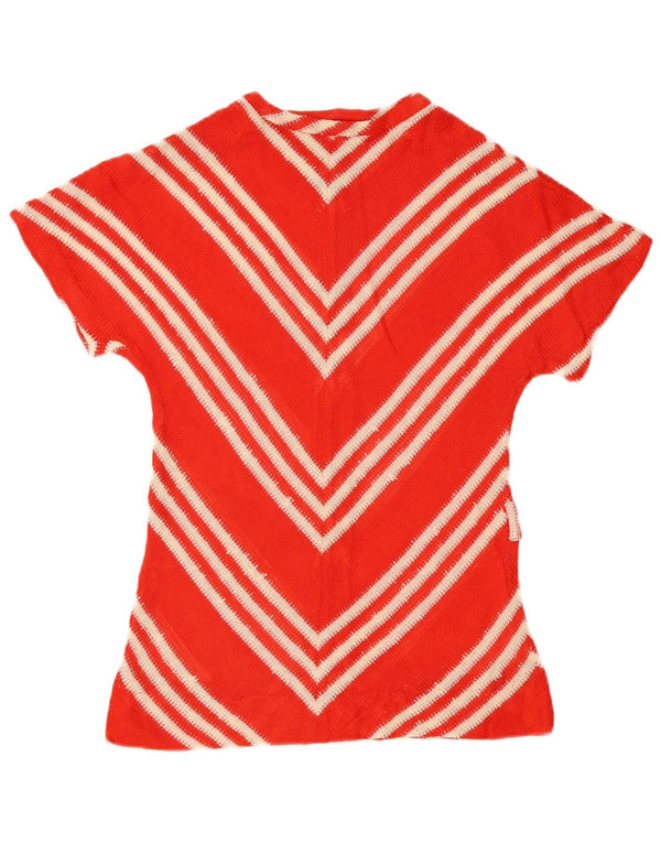 Bluză din tricot pentru femei vintage, EU 40, chevron mediu roșu