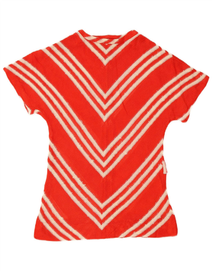 Bluză din tricot pentru femei vintage, EU 40, chevron mediu roșu