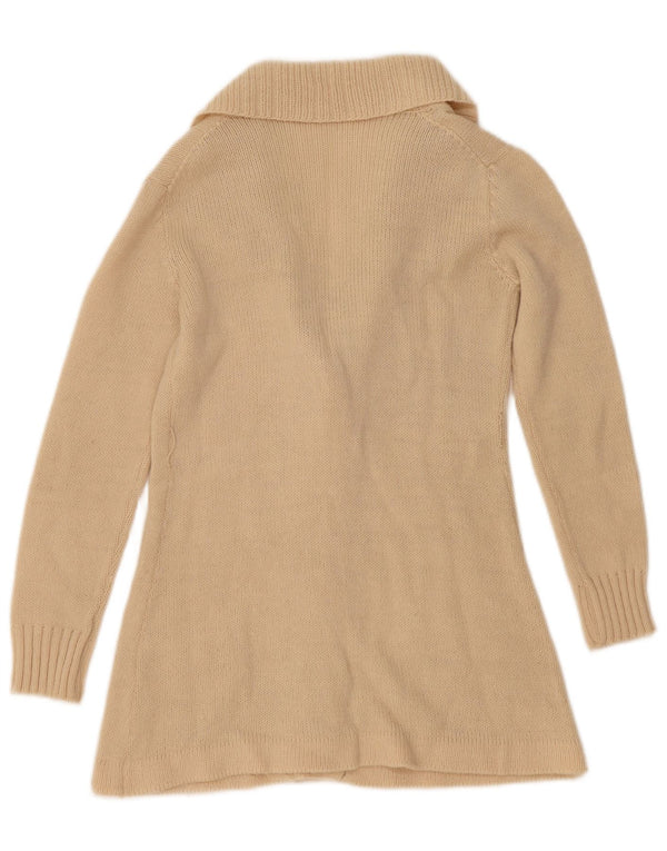 Pulover cardigan vintage pentru femei UK 12 Medium Off White