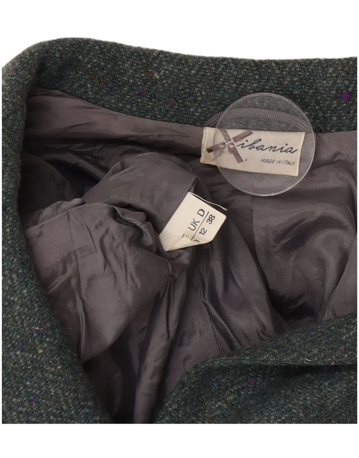 Jachetă vintage pentru femei crop cu 4 nasturi