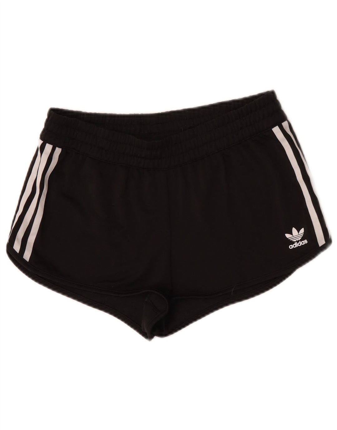 Pantaloni scurți sport Adidas pentru femei UK 12 Medium Black Colorblock Poliester
