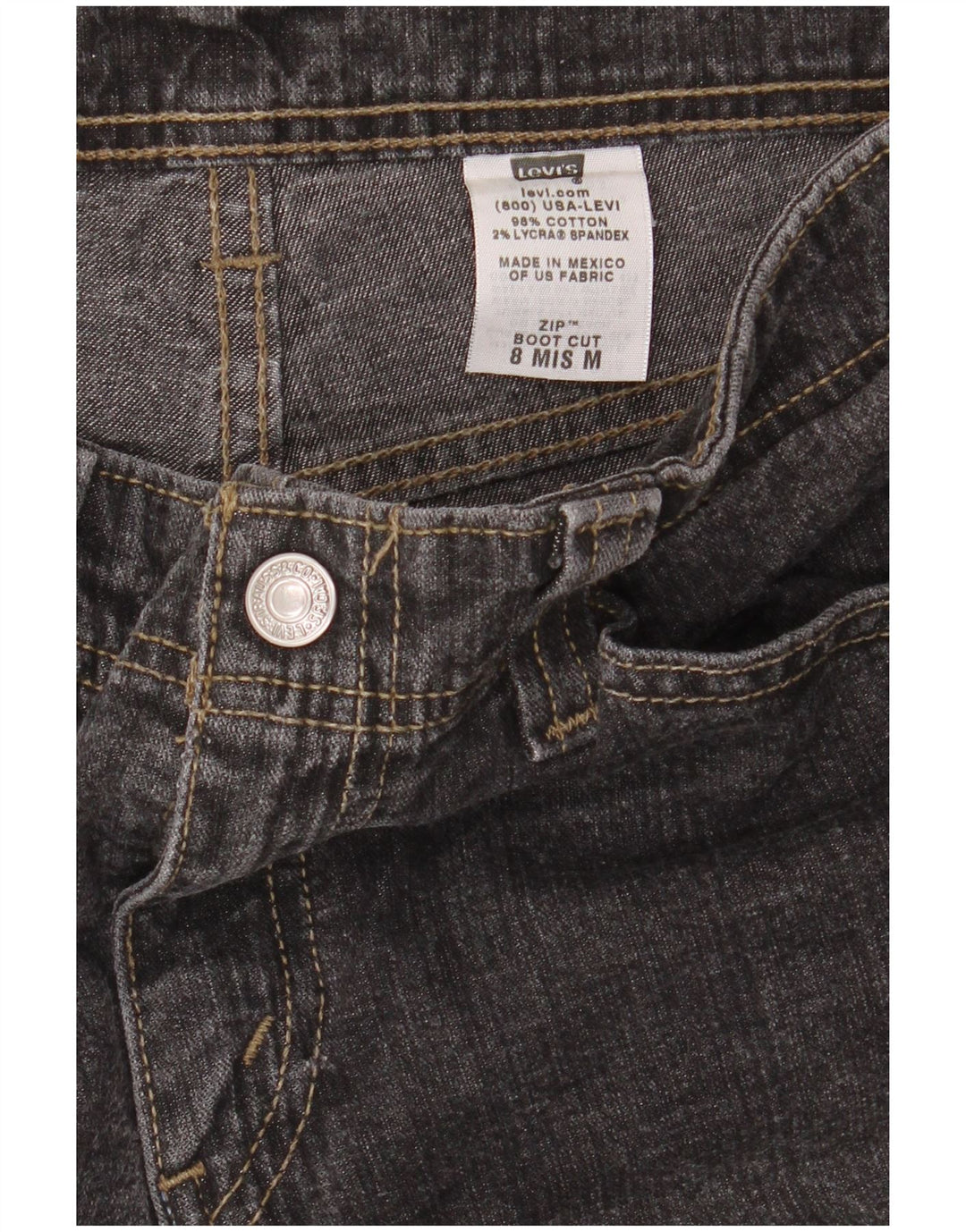 Blugi Levi's Bootcut pentru femei US 8 Medium W32 L32 Bumbac negru