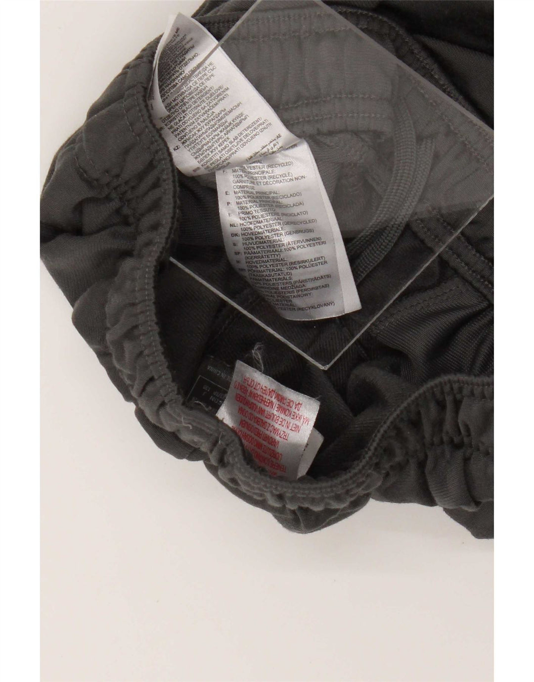 Pantaloni de trening Adidas pentru baieti 7-8 ani poliester gri