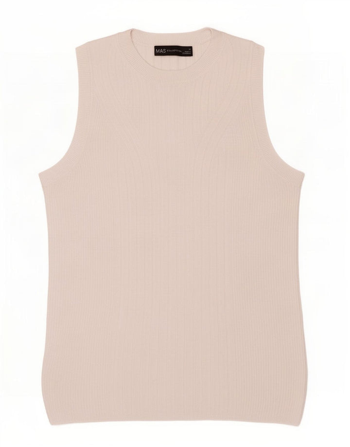 Vestă pentru femei Marks & Spencer UK 12 Medium White Viscose